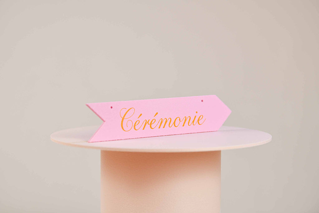 Panneau de direction personnalisable - Romantique