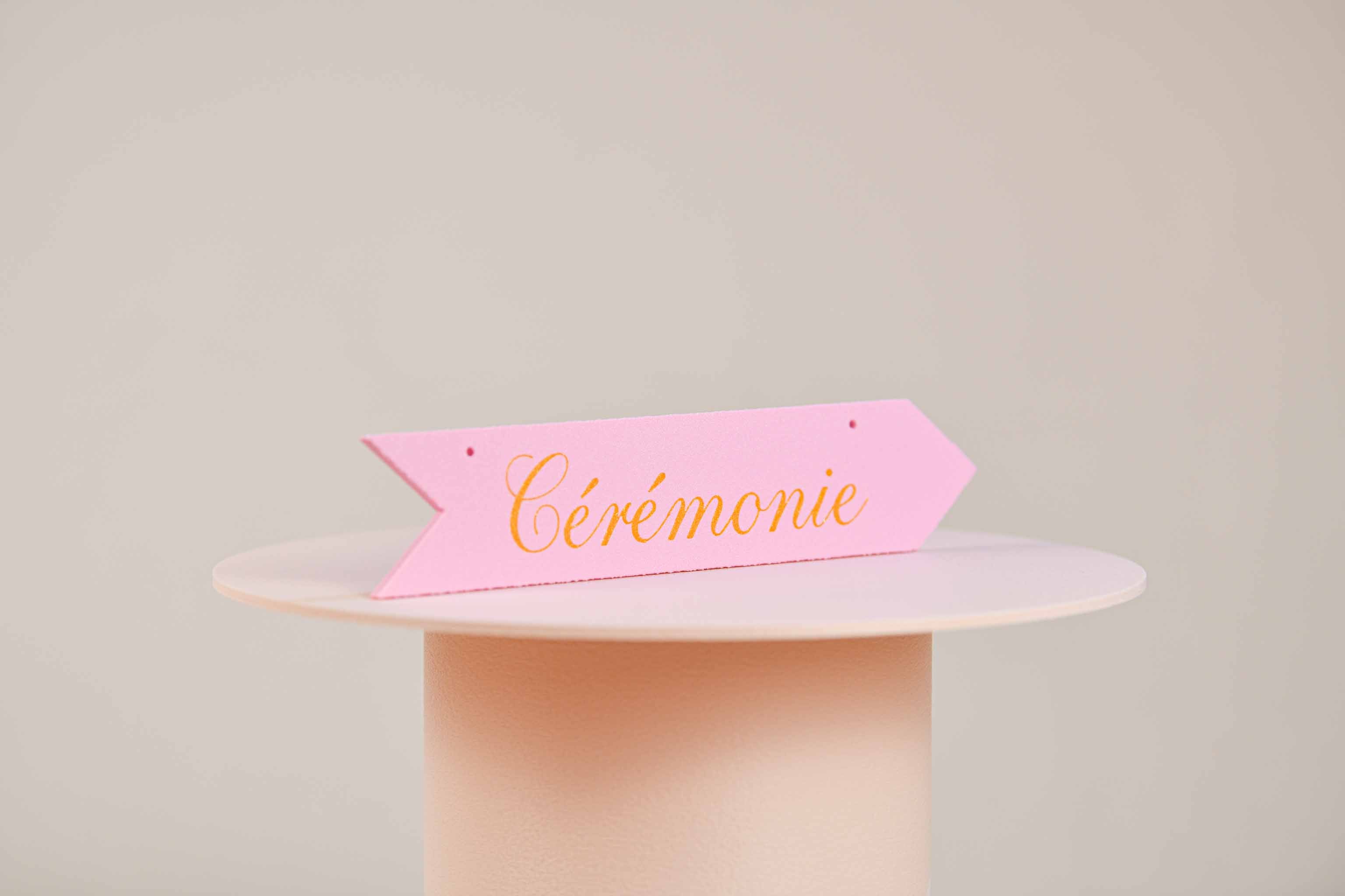 Panneau de direction personnalisable - Romantique