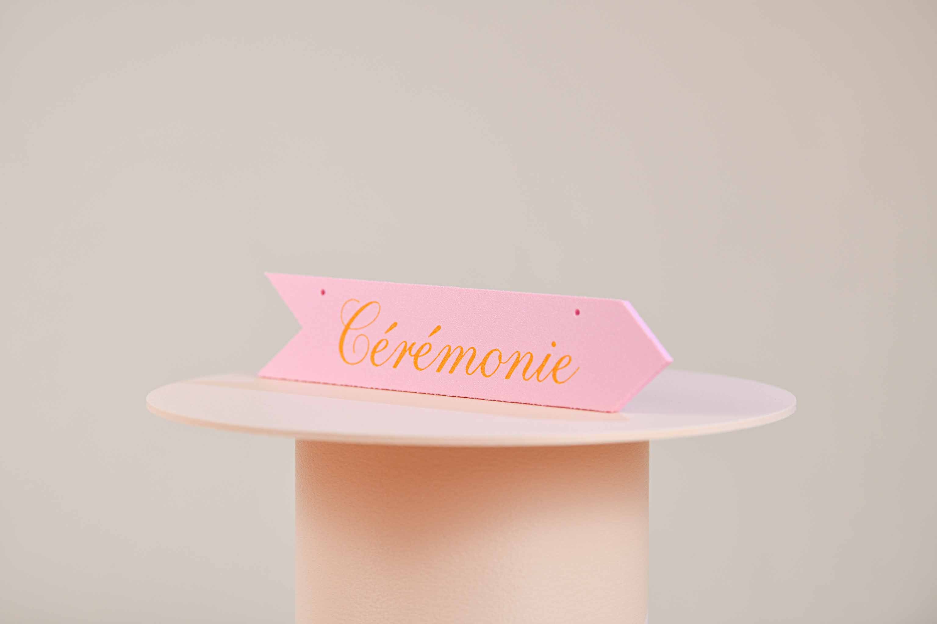 Panneau de direction personnalisable - Romantique