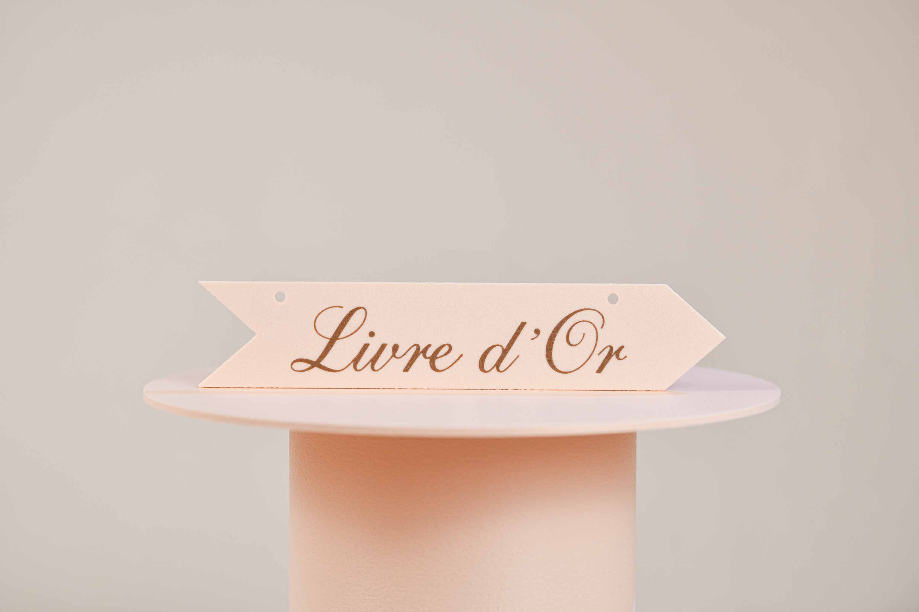 Panneau de direction personnalisable - Romantique