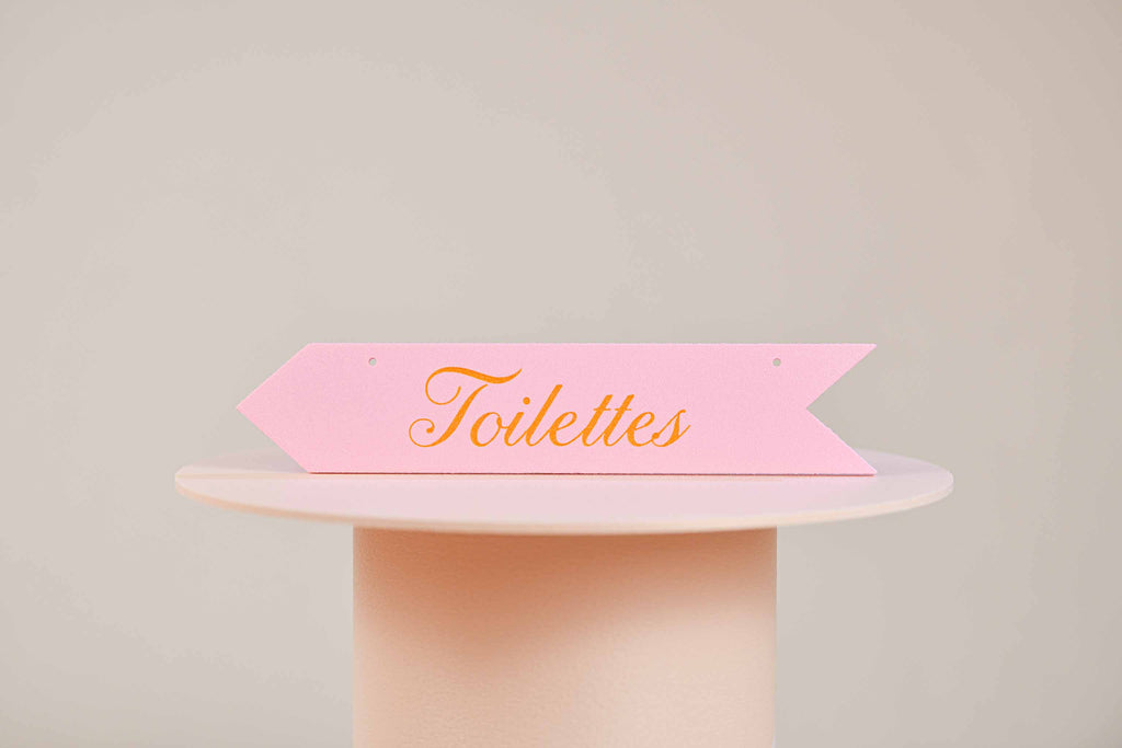 Panneau de direction personnalisable - Romantique