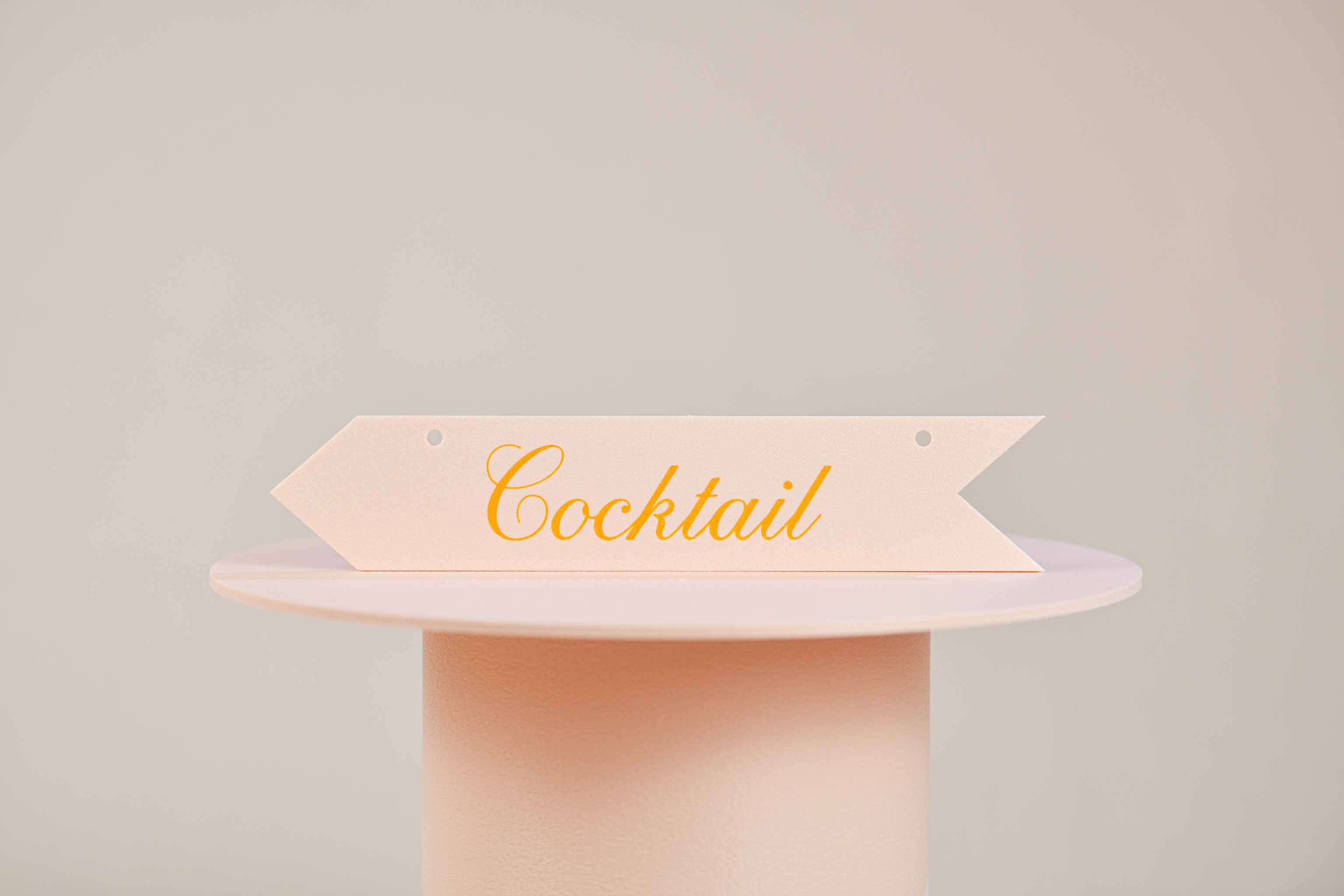 Panneau de direction personnalisable - Romantique