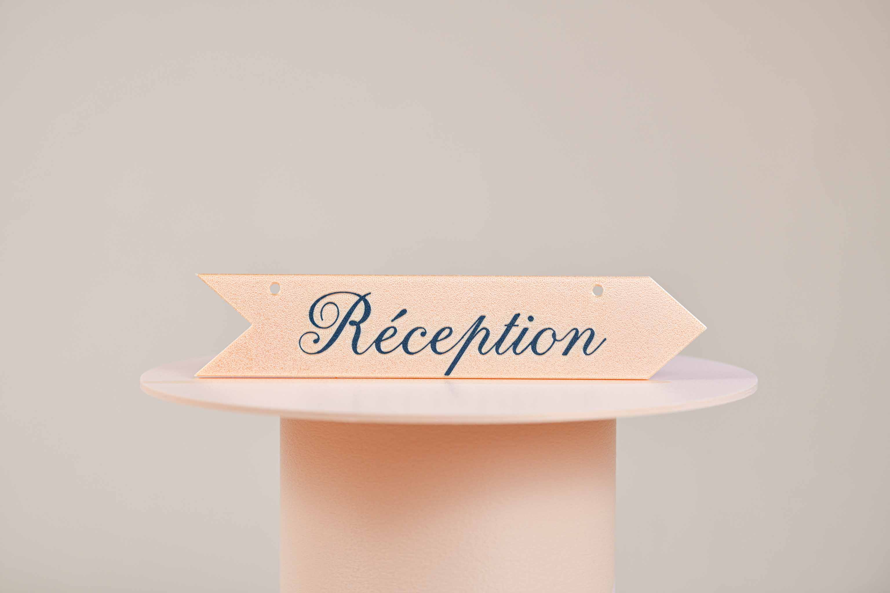 Panneau de direction personnalisable - Romantique