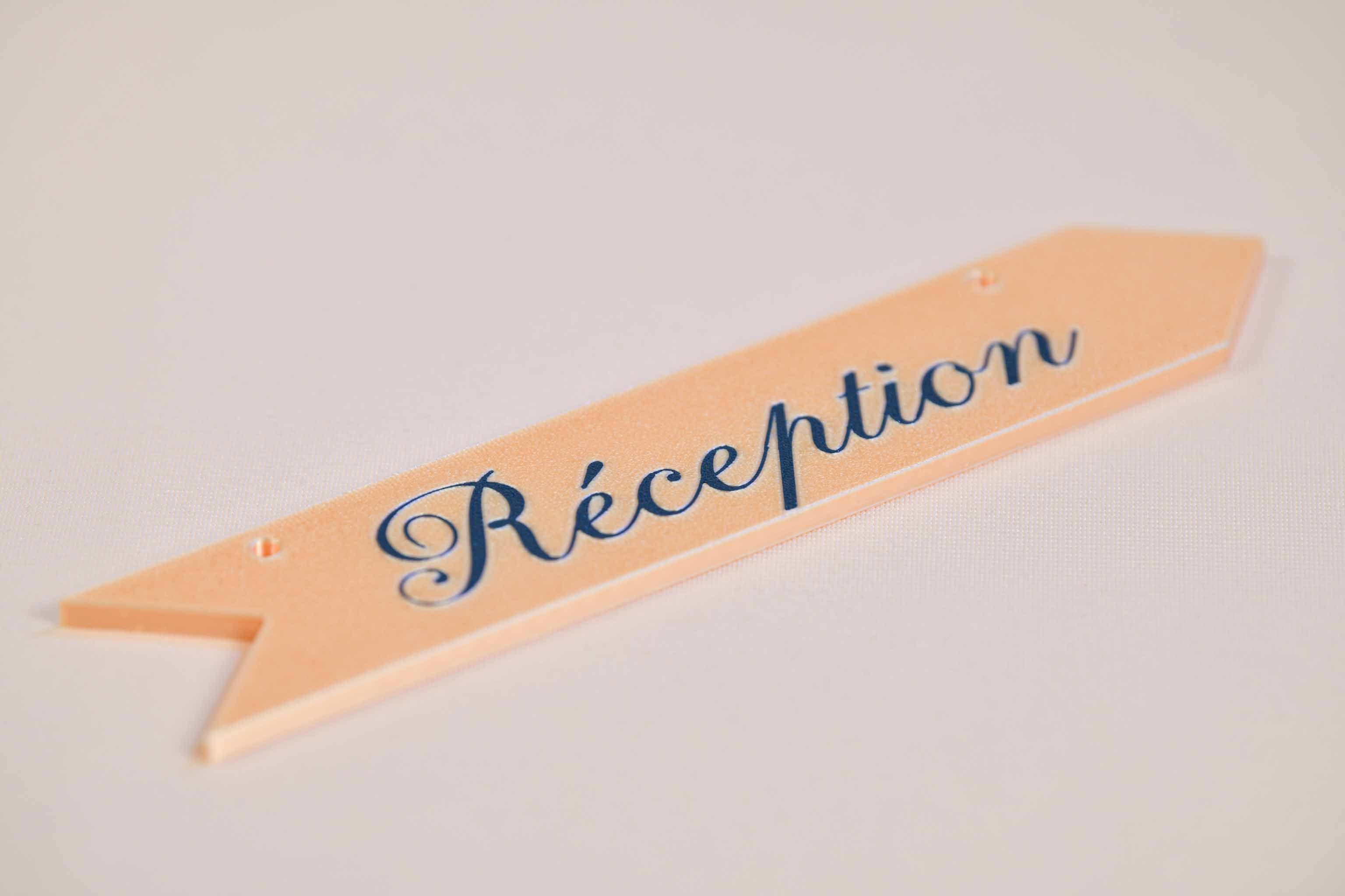 Panneau de direction personnalisable - Romantique