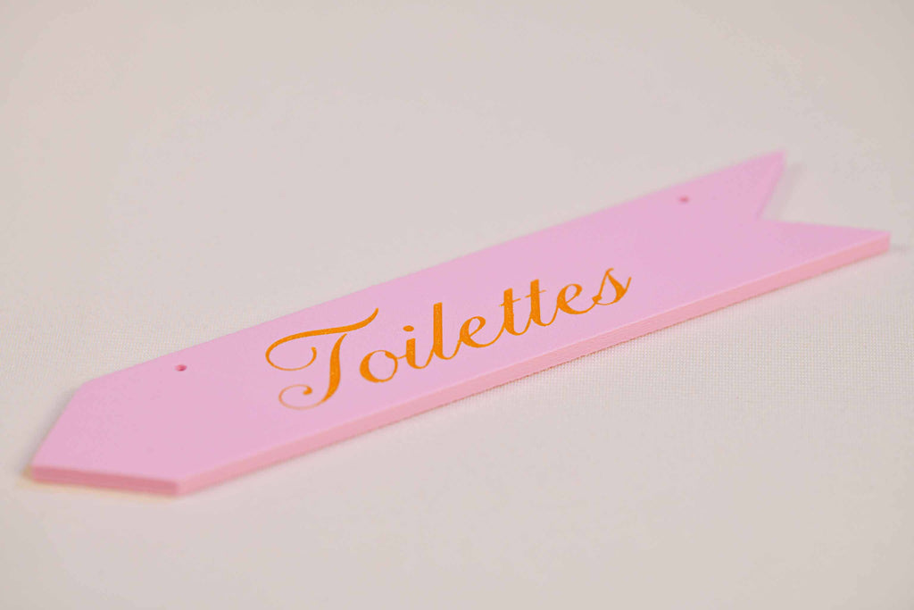 Panneau de direction personnalisable - Romantique