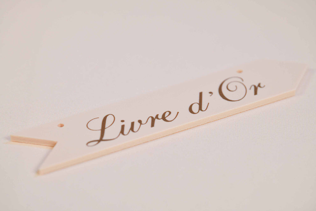 Panneau de direction personnalisable - Romantique