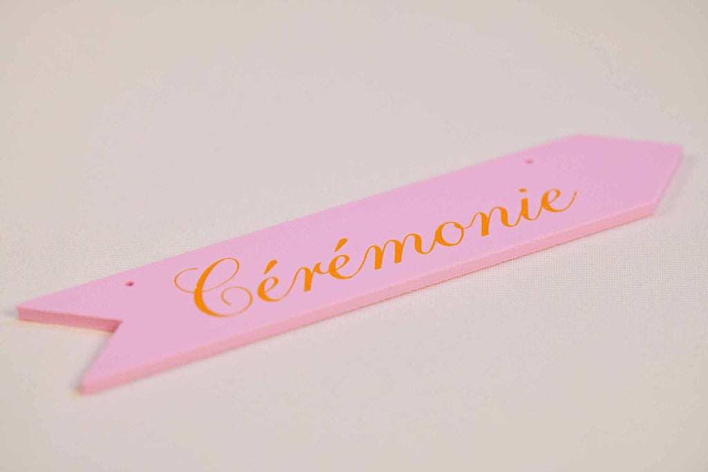 Panneau de direction personnalisable - Romantique