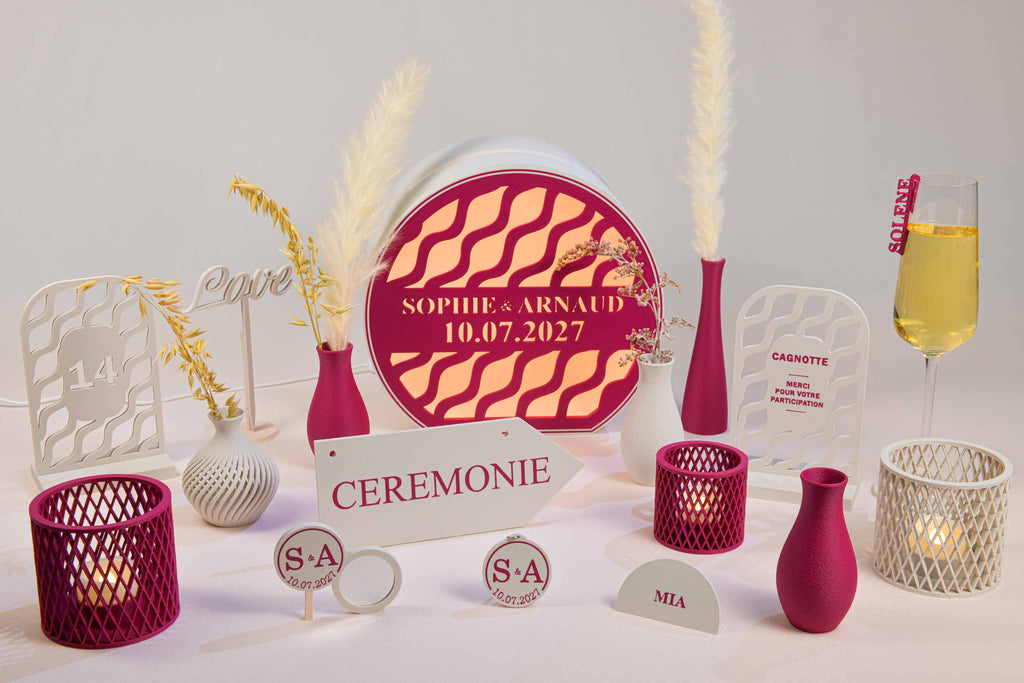 Bougeoir LED - Croisillons (petit)