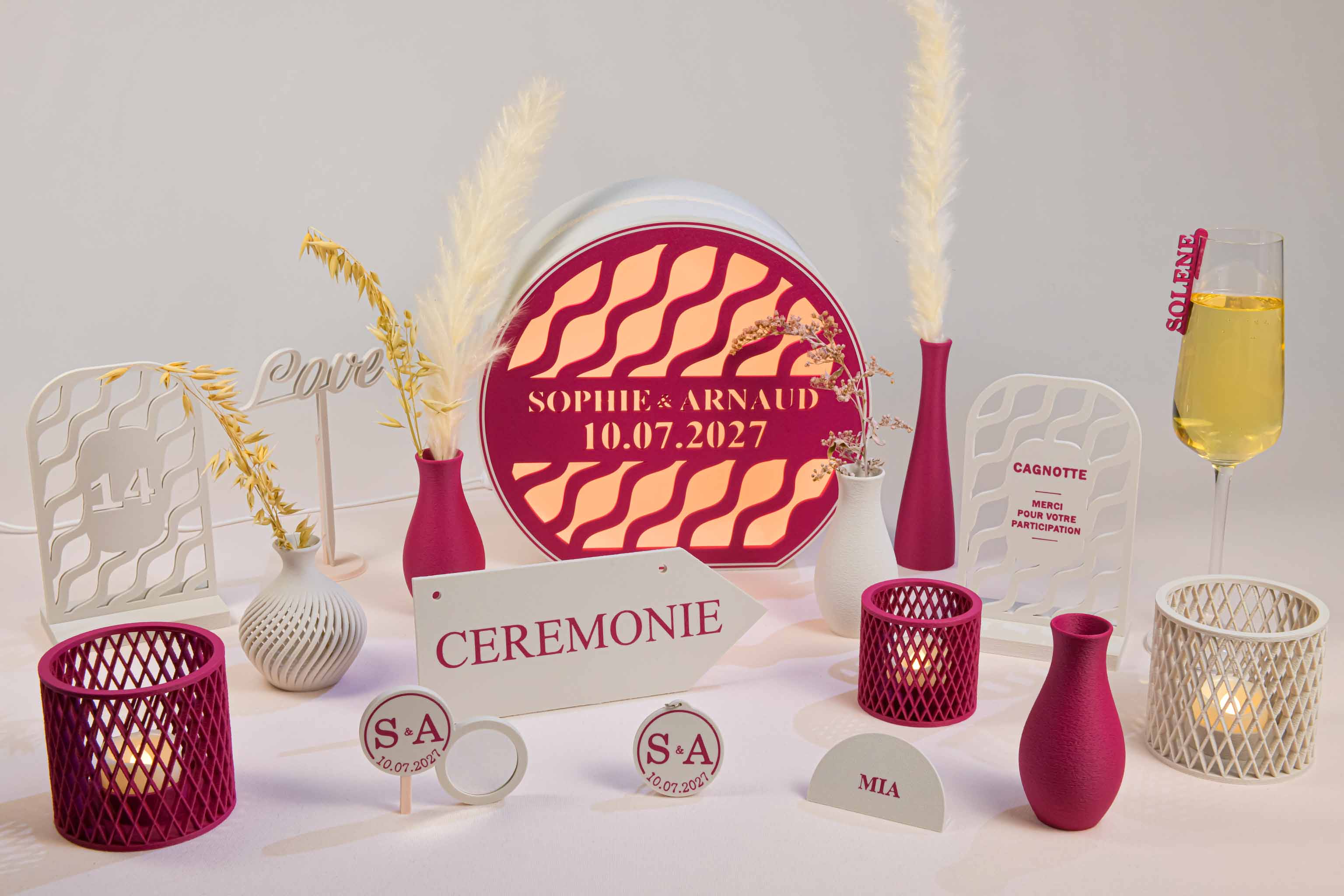 Marque-verre personnalisé - Broche