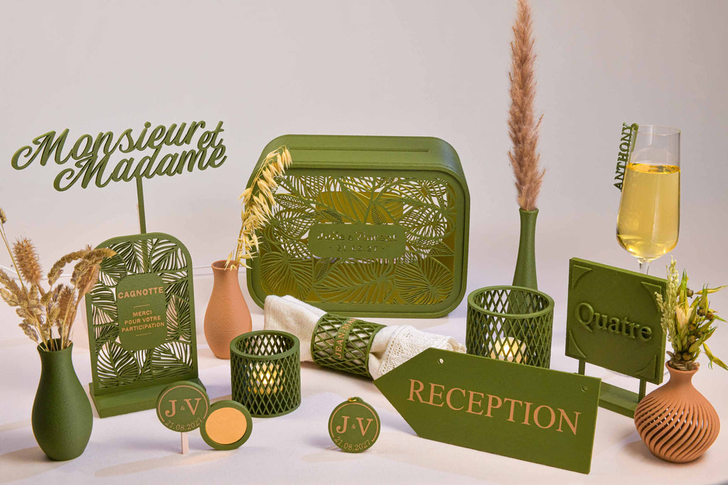 Marque-place noeud de serviette personnalisé - Chic