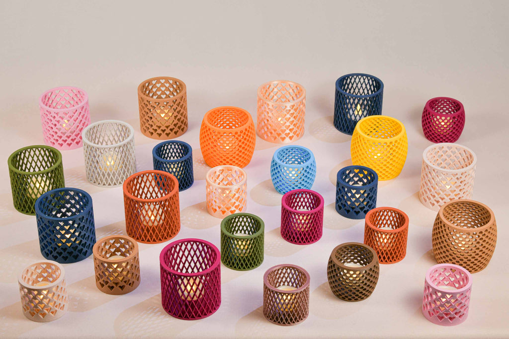 Bougeoir LED - Croisillons (petit)