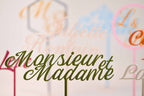Cake topper "Monsieur et Madame" - Chic