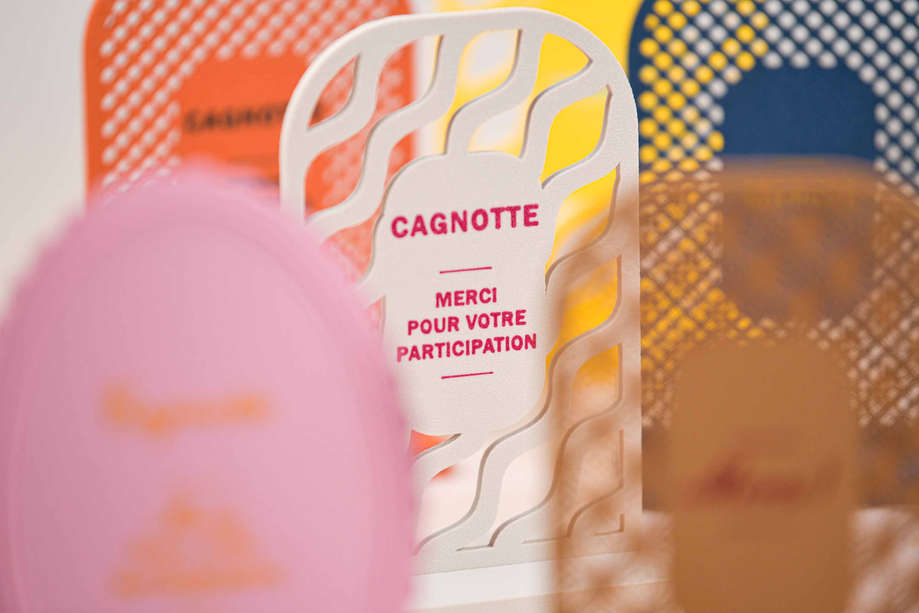 Ecriteau "Cagnotte" - Vaguelettes