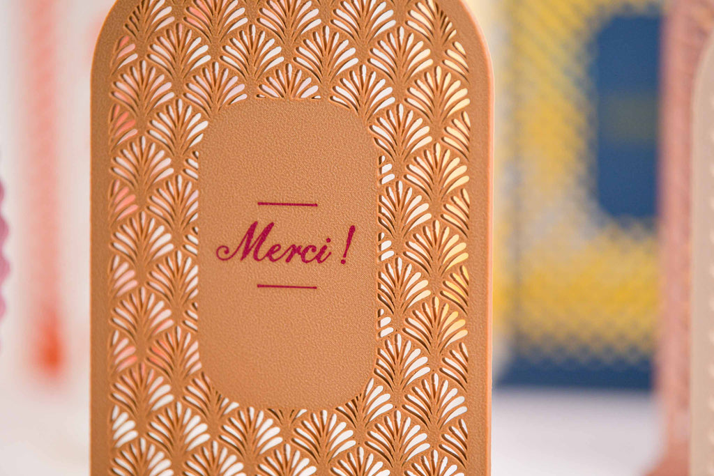 Ecriteau "Merci" - Palmettes