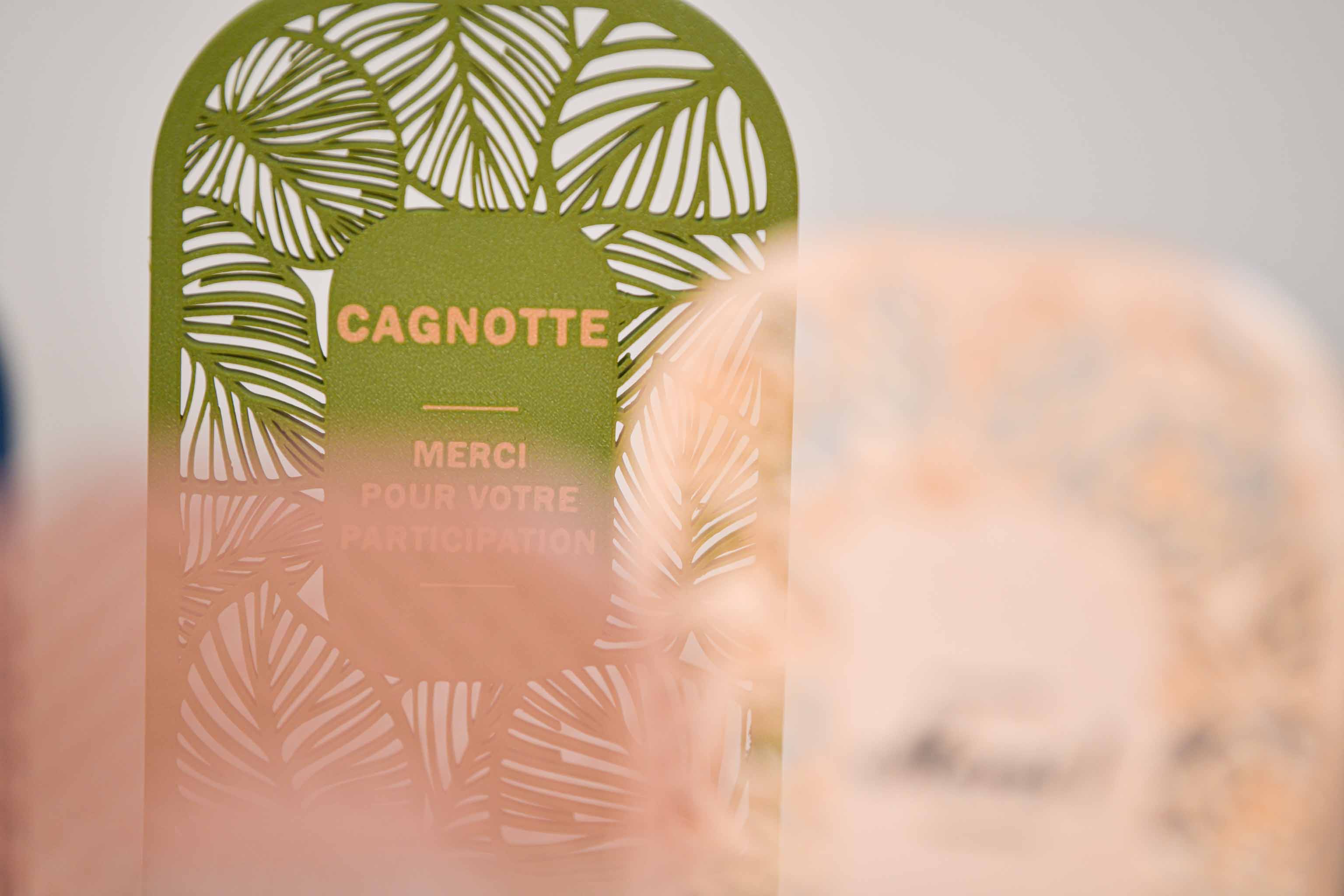 Ecriteau "Cagnotte" - Feuillage