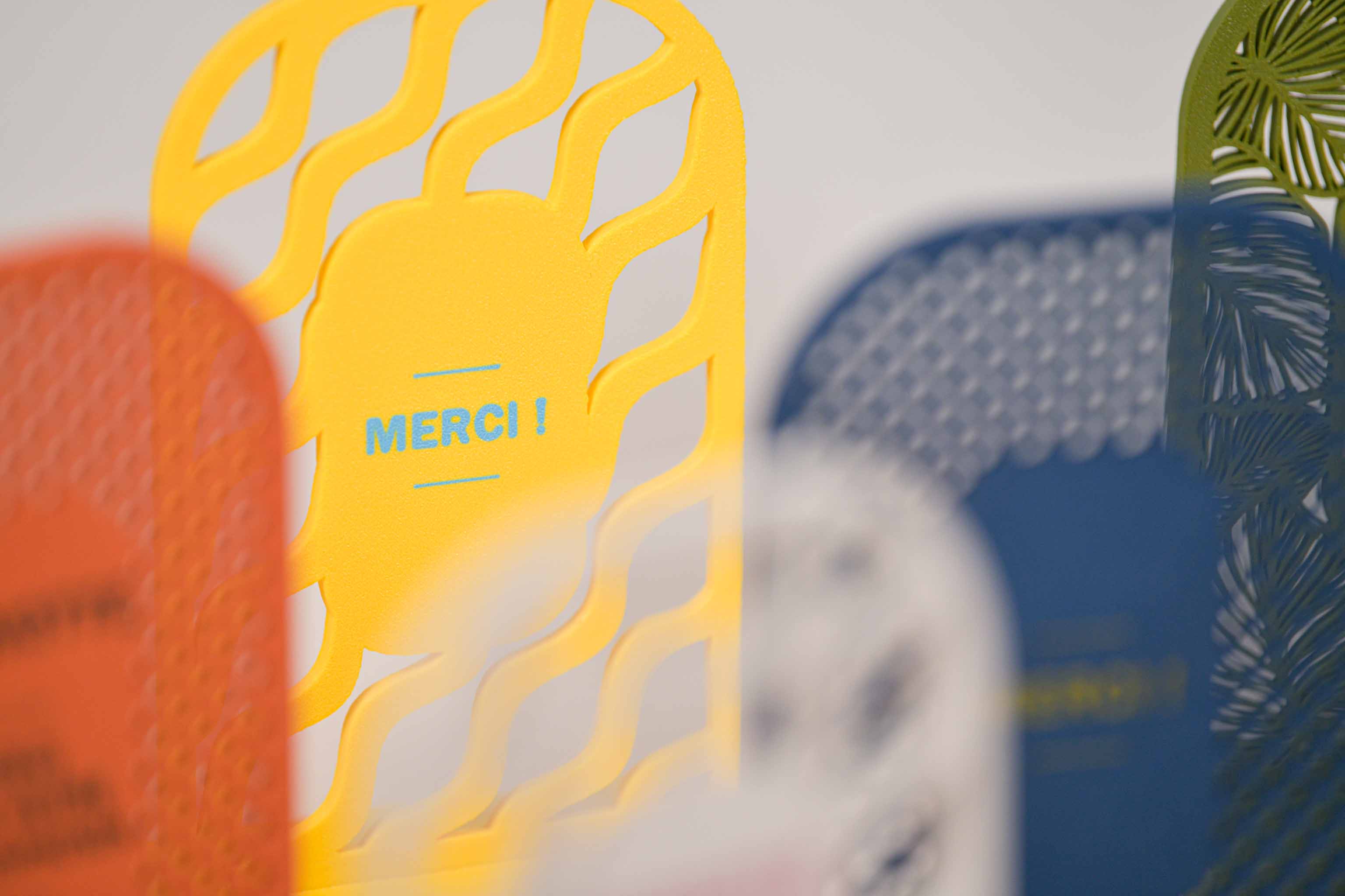 Ecriteau "Merci" - Vaguelettes