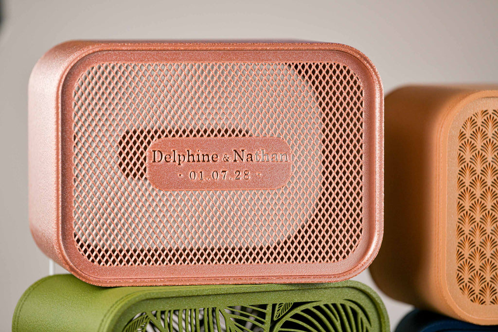 Urne rectangulaire personnalisée - Croisillons (avec lumière)