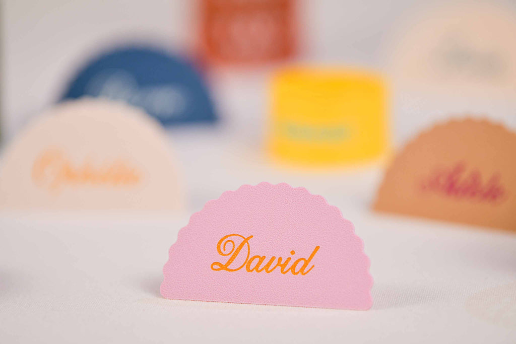 Marque-place présentoir personnalisé - Romantique