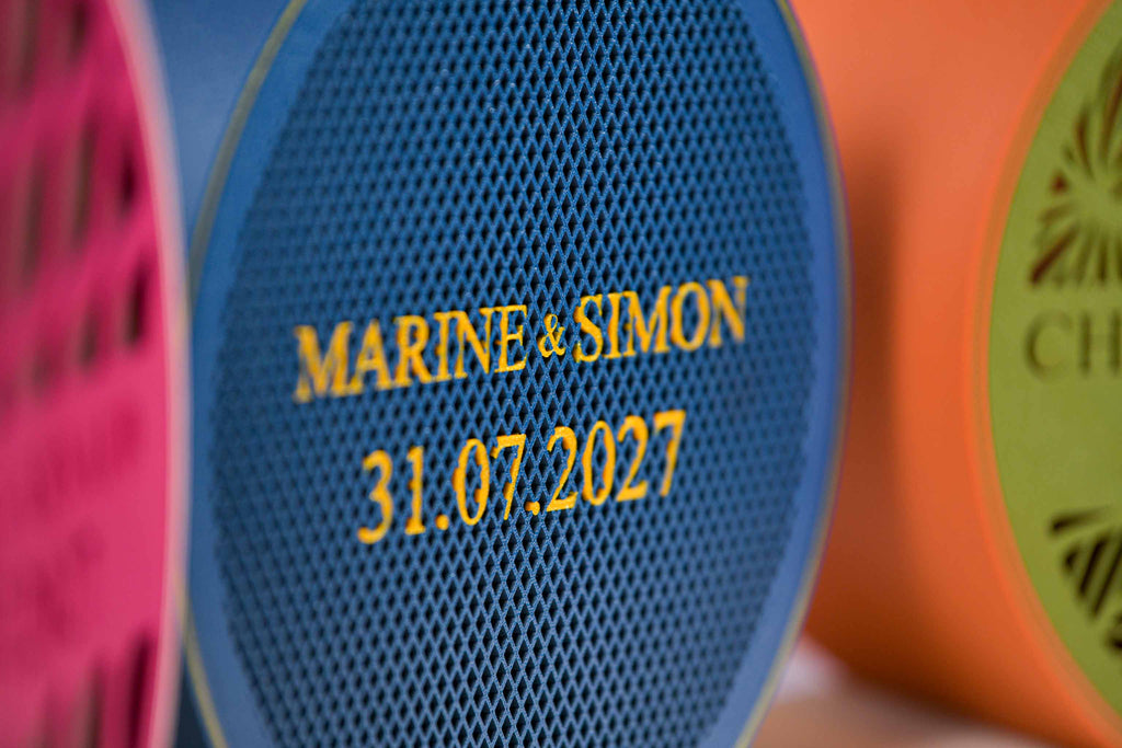 Urne arrondie personnalisée - Croisillons (avec lumière)