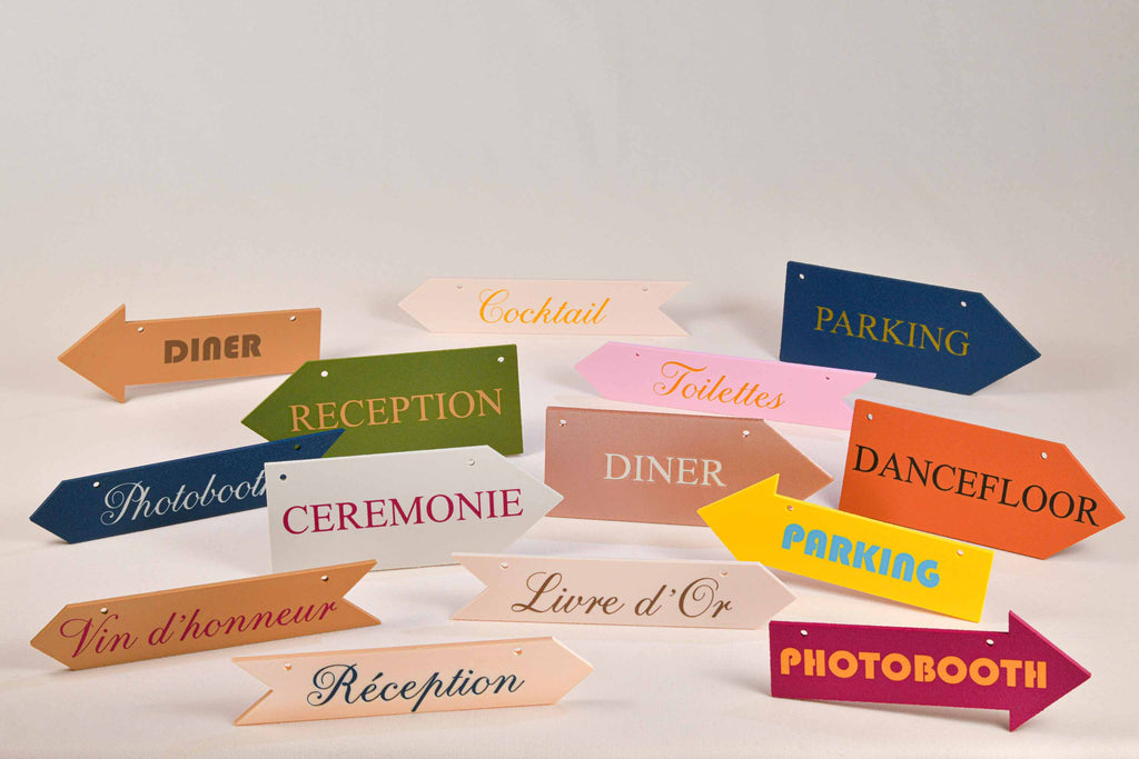 Panneau de direction personnalisable - Chic