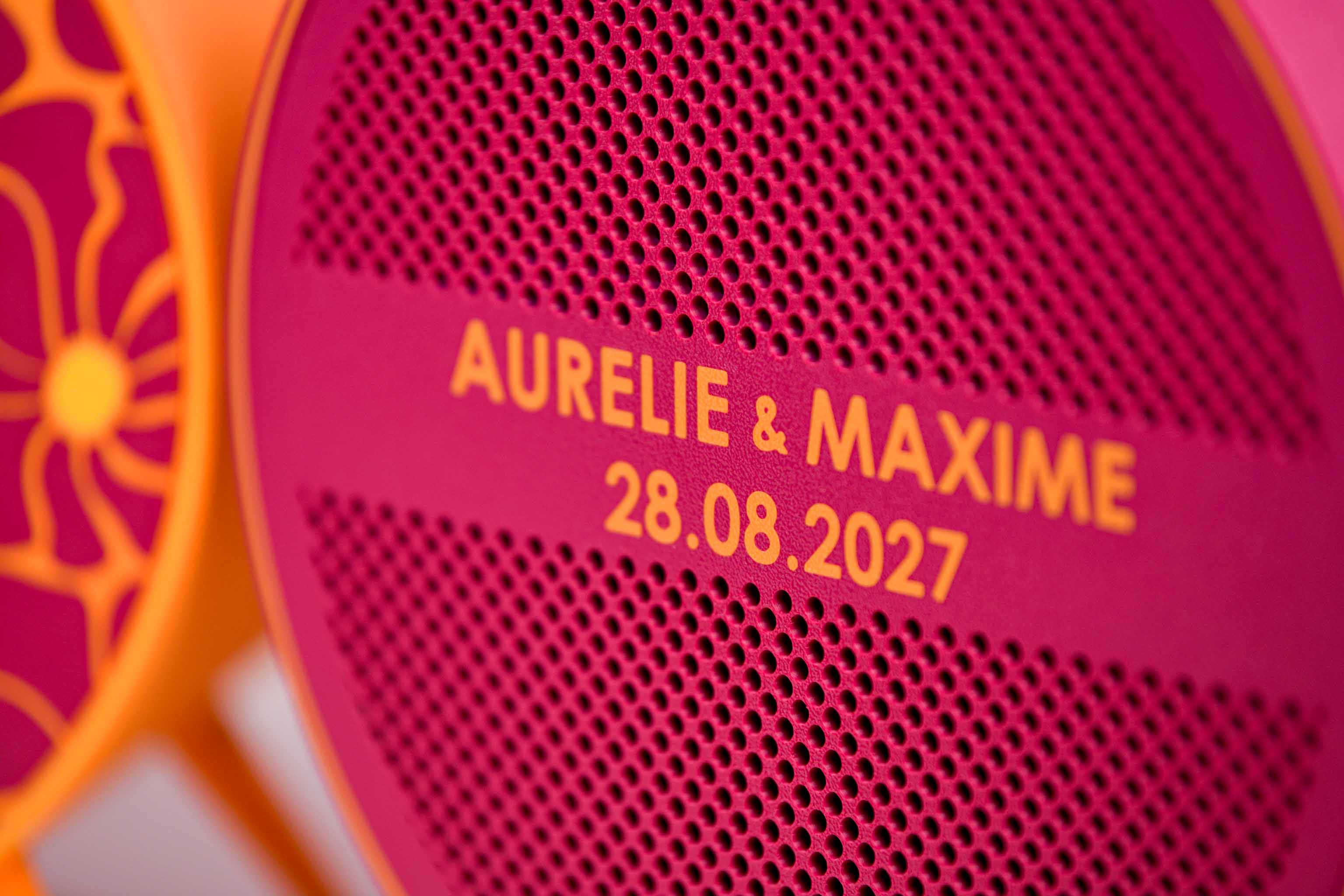 Urne ronde personnalisée - Petits poids (sur pieds) (avec lumière)