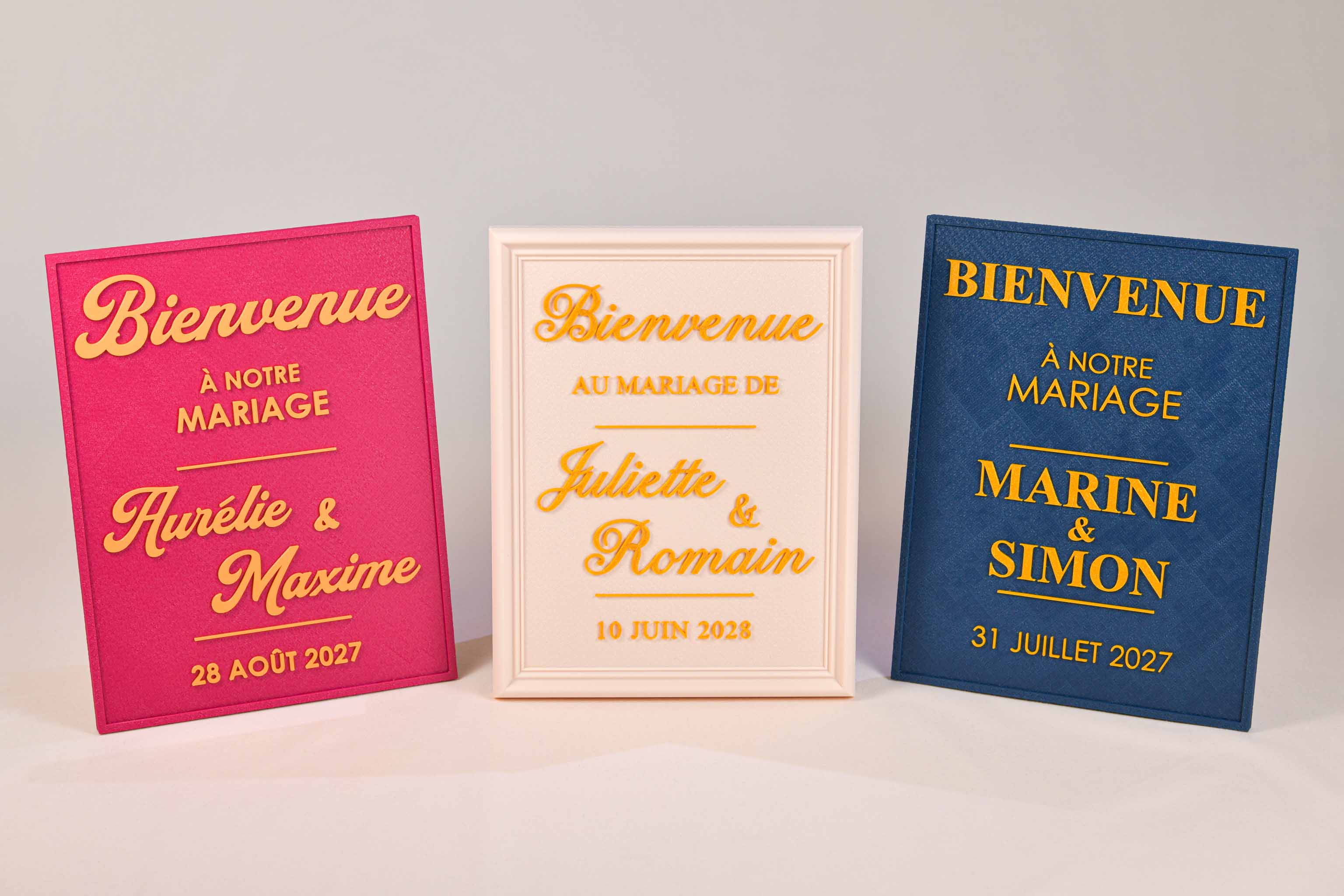 Panneau de bienvenue personnalisé - Chic