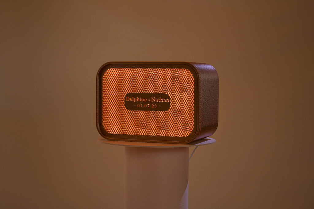 Urne rectangulaire personnalisée - Croisillons (avec lumière)