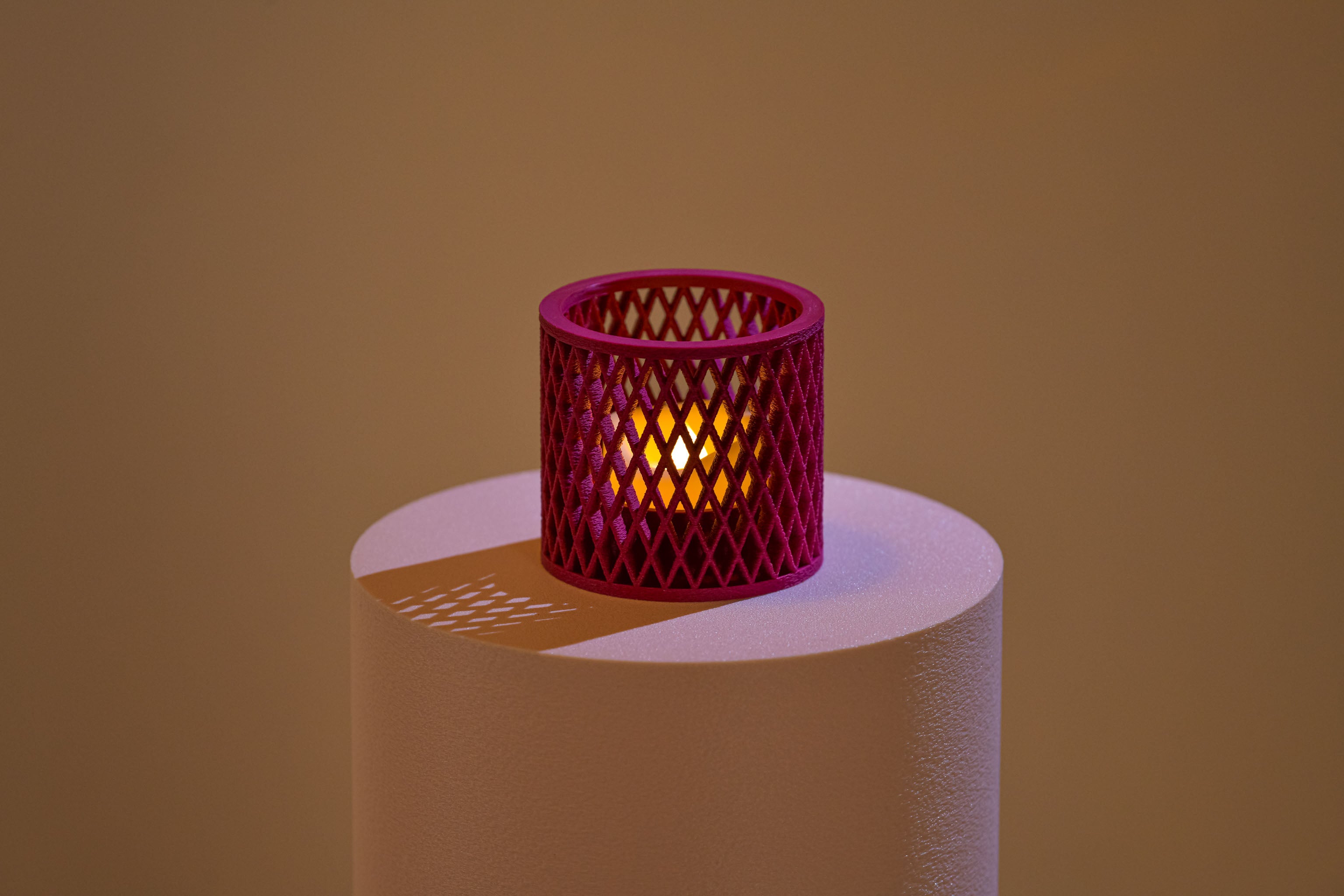 Bougeoir LED - Croisillons (petit)