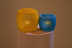 Duo de bougeoirs LED - Petits pois