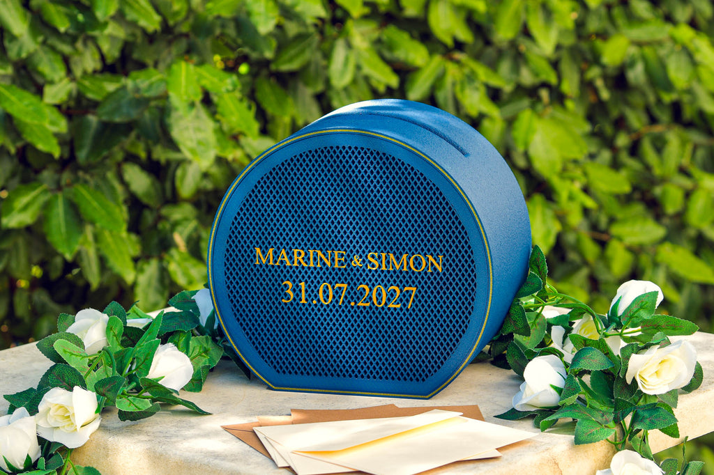 Urne arrondie personnalisée - Croisillons (avec lumière)